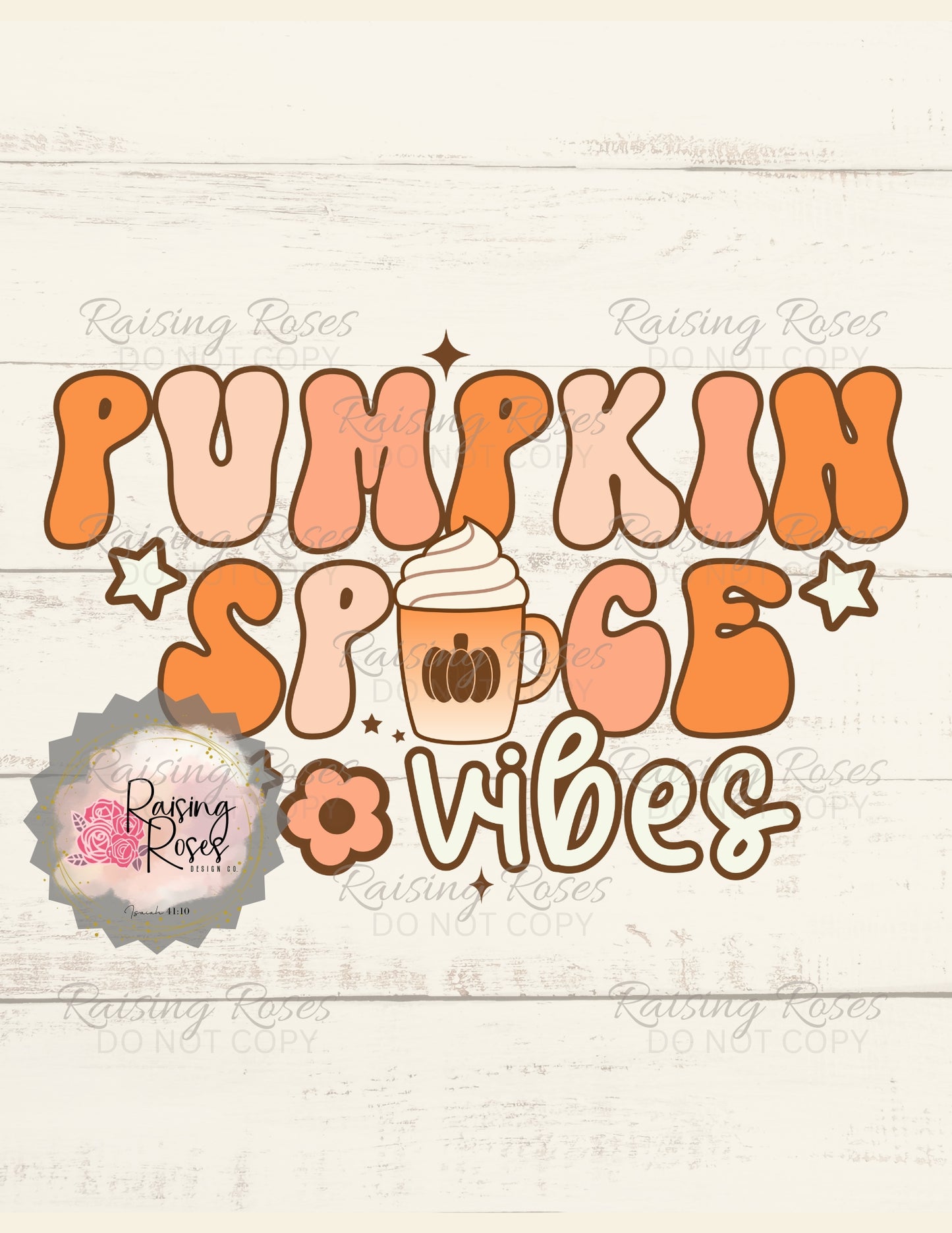 Pumpkin Spice Vibes DESIGN TRANSFER