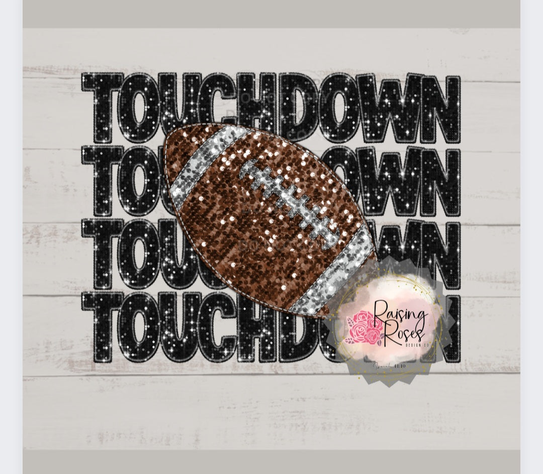 Touchdown Faux Embroidery DESIGN TRANSFER