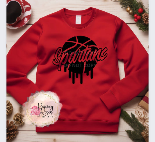 Spartans Basketball Drip Top